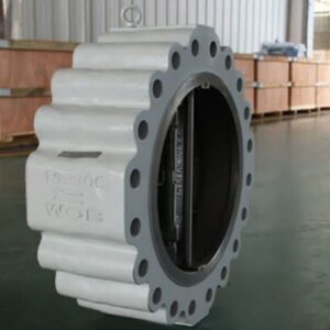 شیر خودکار بین فلنجی (دبل پلیت)کلاس 300 فولادی A216 WCB