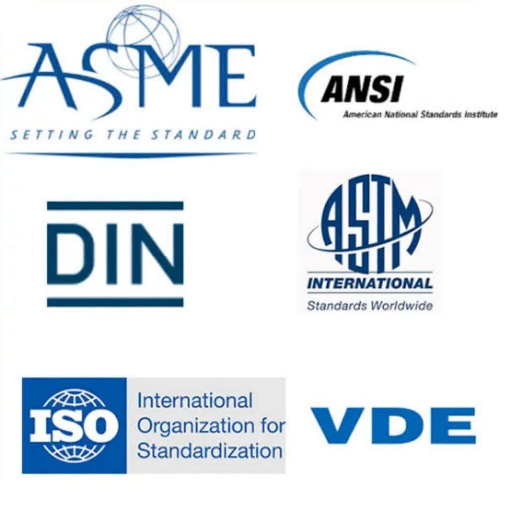 استانداردهای ASME، ASTM، API و DIN در تجهیزات پایپینگ